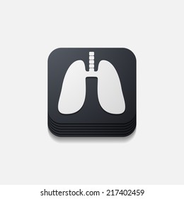 square button: lung