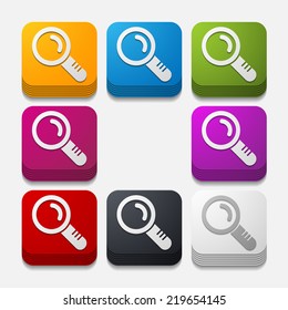 square button: magnifier
