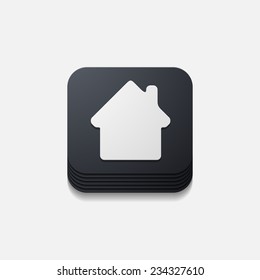 it is a square button in modern style