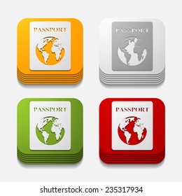 square button: passport