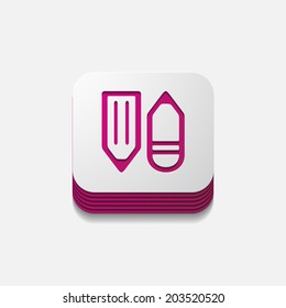 square button: pencil
