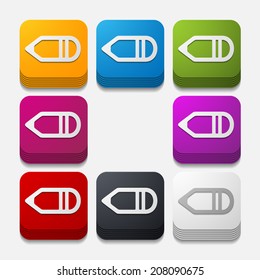 square button: pencil