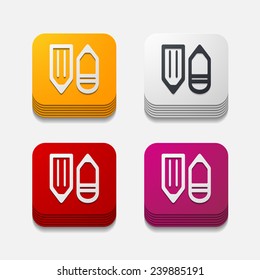 square button: pencil