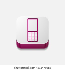 square button: phone