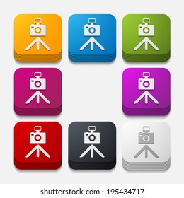 square button: photo