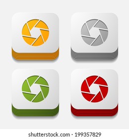 square button: photo