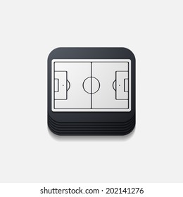 square button: playing field