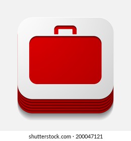 square button: portfolio