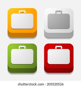 square button: portfolio