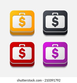 square button: portfolio