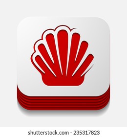 square button: shell