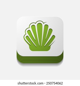 square button: shell