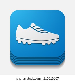 square button: sneakers