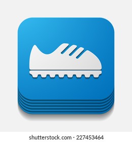 square button: sneakers