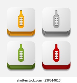 square button: thermometer