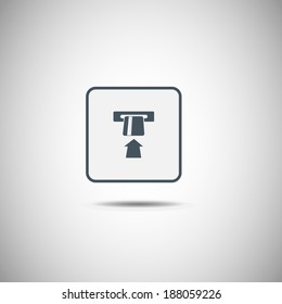 square button Vector icon Credit card 