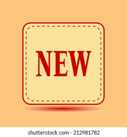 Square button. Vector icon Flat icons.