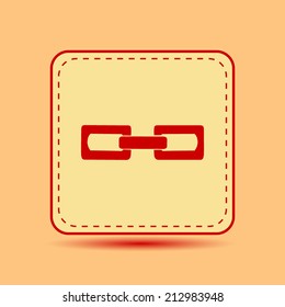 Square button. Vector icon Flat icons.