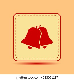 Square button. Vector icon Flat icons.