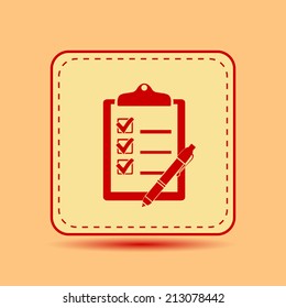 Square button. Vector icon Flat icons.