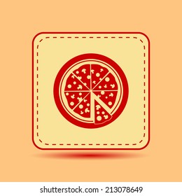 Square button. Vector icon Flat icons.