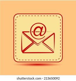 Square button. Vector icon Flat icons.