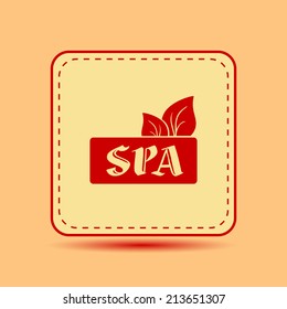 Square button. Vector icon Flat icons.