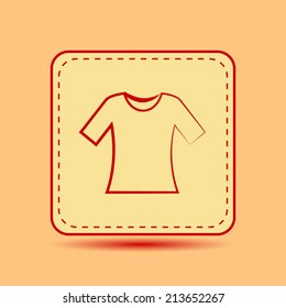 Square button. Vector icon Flat icons.