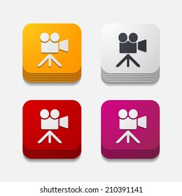 square button: video
