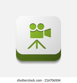 square button: video