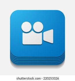 square button: video