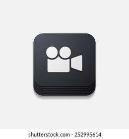square button: video