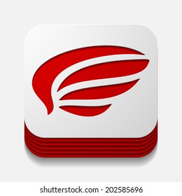 square button: wing