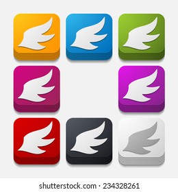 square button: wing