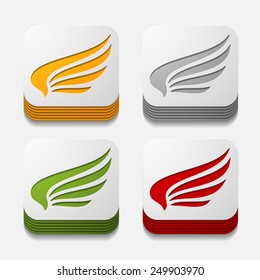 square button: wing