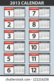 square calendar sticker , date can be easy replace & edited