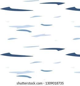 Square Calm background. With hand blue pattern. Marine theme. Universal. Vector