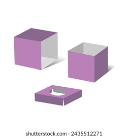 Square Candle box, 3 box