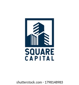 Logo-Design der Square-Kapelle Design Immobilien-Logo-Design einfach minimalistisch