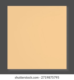 Caja de regalo cuadrada de cartón con tapa cerrada, vista superior. Para el diseño de envases, maquetas de productos, almacenamiento y embalaje. Vector ilustración realista. Fondo sin fisuras.