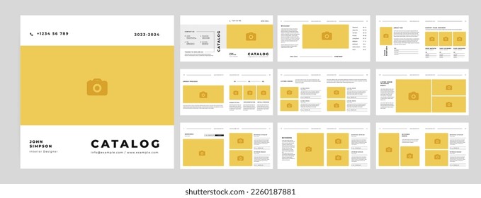 square catalog design. Product catalog design for your business.