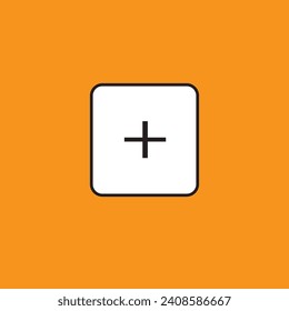 A square with a central plus signifies addition or inclusion. Represents adding items, creating or expanding content in user interfaces and applications.