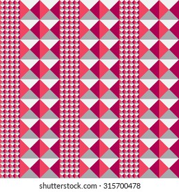 Square ceramic tiles background. Seamless pattern. Abstract Geometric Background triangles. Wall print for bathroom. Vector Illustration.