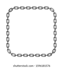 Square chain frame vector template