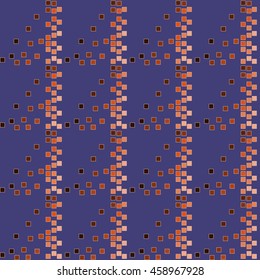 Square chaotic seamless pattern. Fashion graphic background design. Modern stylish abstract texture. Colorful template for prints, textiles, wrapping, wallpaper, website. VECTOR illustration