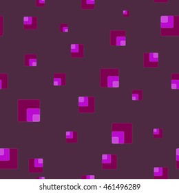Square chaotic seamless pattern. Fashion graphic background design. Modern geometric stylish abstract texture. Colorful template for prints, textiles, wrapping, wallpaper, website VECTOR illustration