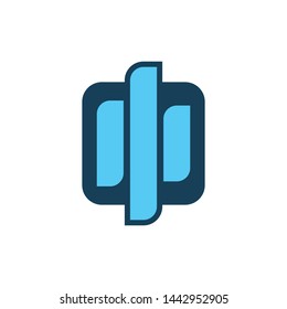 square chart color logo design
