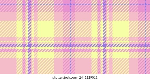 Square check background plaid, rich texture pattern seamless. Aesthetic tartan fabric vector textile in light and lime color.
