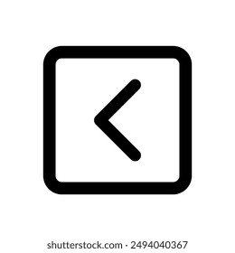 Cuadrado chevron icono izquierdo, flecha, Vector