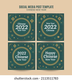 Square Chinese New Year 2022 Web Banner Instagram Post Template